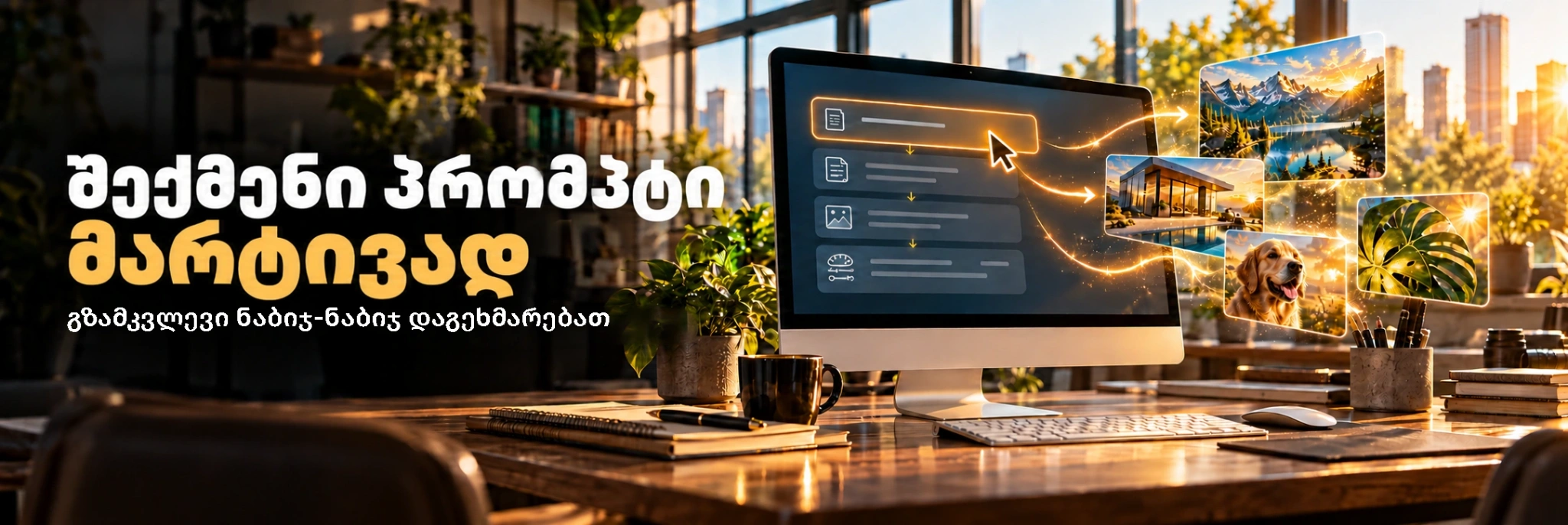 პრომპტის შექმნა ინტერაქტიული გზამკვლევით
